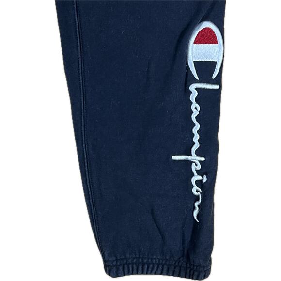 VTG 80's Champion Reverse Weave Warm-Up Sweatpants Black Made in USA Men's Large - Picture 4 of 12